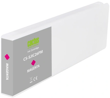 Картридж струйный Cactus CS-SJIC26PM C33S020620 пурпурный (295мл) для Epson ColorWorks TM-C7500