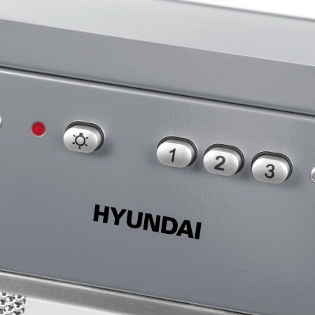 Вытяжка встраиваемая Hyundai HBB 6035 IX серебристый управление: кнопочное (1 мотор)