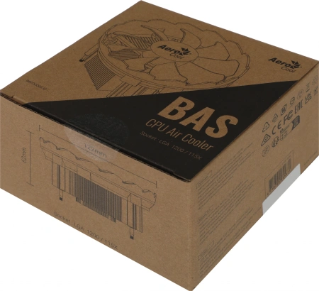 Устройство охлаждения(кулер) Aerocool BAS Soc-1151/1200 3-pin 24dB Al 100W 422gr Ret