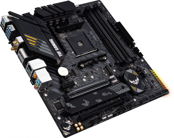 Материнская плата Asus TUF GAMING B550M-PLUS WIFI II Soc-AM4 AMD B550 4xDDR4 mATX AC`97 8ch(7.1) 2.5Gg RAID+HDMI+DP