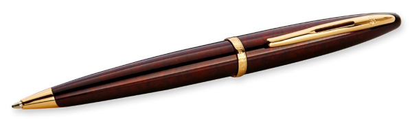 Ручка шариков. Waterman Carene 21104 (CWS0700940) Amber GT M син. черн. подар.кор.