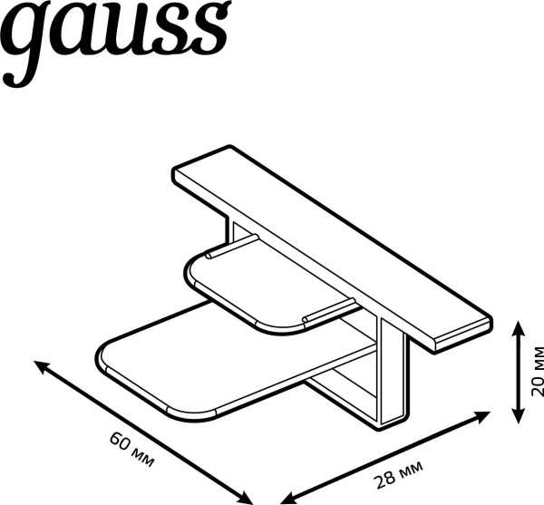 Заглушка Gauss TR144 белый
