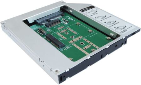 Сменный бокс для HDD/SSD AgeStar SMNF2S SATA SATA металл серебристый 2.5"