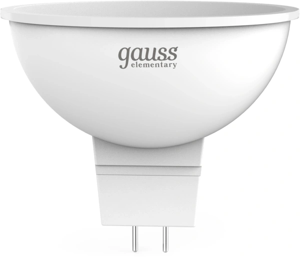 Лампа светодиодная Gauss Elementary 13511 11Вт цок.:GU5.3 софит 220B св.свеч.бел.теп. MR16 (упак.:10шт)