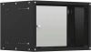 Шкаф коммутационный NTSS Lime (NTSS-WL9U5545GS-BL) настенный 9U 550x450мм пер.дв.стекл несъемн.бок.п