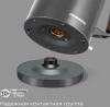 Чайник электрический Redmond KM236 1.7л. 2200Вт серый корпус: нерж.сталь