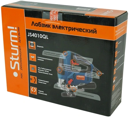 Лобзик Sturm! JS4010QL 1000Вт 3000ходов/мин от электросети
