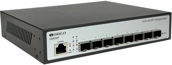 Коммутатор Origo OS6208F OS6208F/A1A (L2) 8SFP+ управляемый