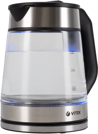 Чайник электрический Vitek VT-1176 2л. 2200Вт разноцветный корпус: стекло