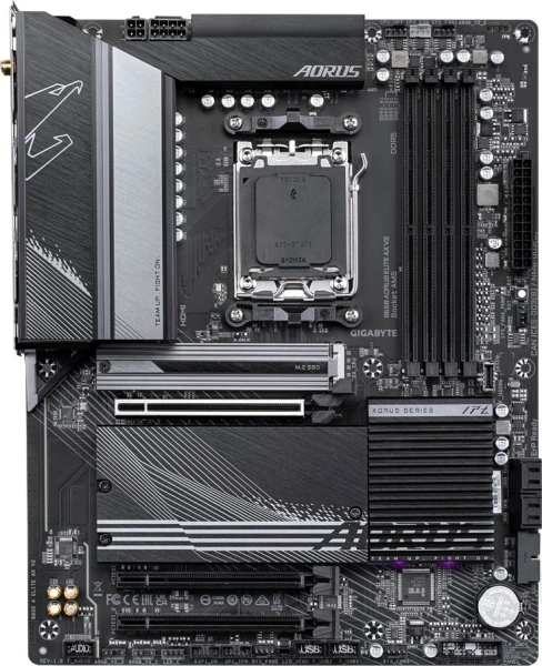 Материнская плата Gigabyte B650 A ELITE AX V2 SocketAM5 AMD B650 4xDDR5 ATX AC`97 8ch(7.1) 2.5Gg RAI