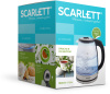 Чайник Scarlett SC-EK27G30 1.8л. 1800Вт сталь/черный (стекло/пластик)
