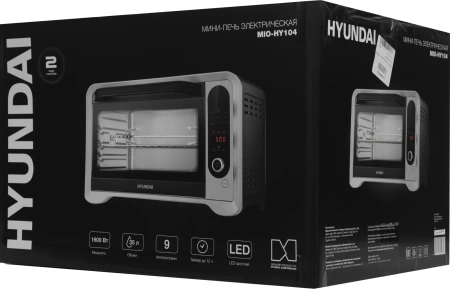 Мини-печь Hyundai MIO-HY104 35л. 1600Вт черный