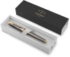 Ручка перьев. Parker IM Premium Grey Core GT (2213776) M черн. черн. подар.кор.
