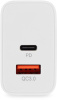 Сетевое зар./устр. Digma DGW3D 30W 3A (PD+QC) USB-C/USB-A универсальное белый (DGW3D0F110WH)