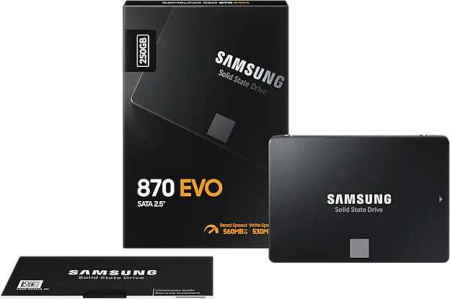 Накопитель SSD Samsung SATA III 250Gb MZ-77E250BW 870 EVO 2.5"