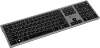 Клавиатура Оклик 890S серый USB беспроводная slim
