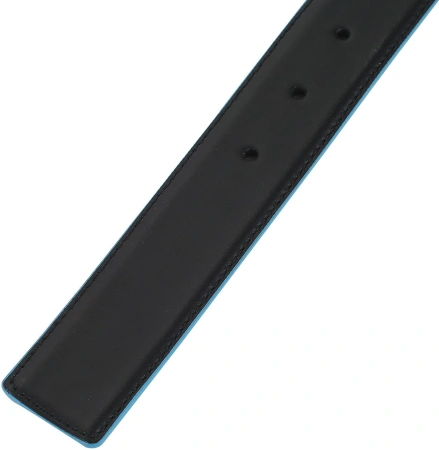 Ремень мужской Piquadro Blue Square CU2619B2/NBLU2 черный/синий натур.кожа