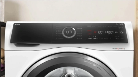 Стиральная машина Bosch Serie 8 WNC254A0SN пан.англ. класс: D загр.фронтальная макс.:10.5кг (с сушкой) белый