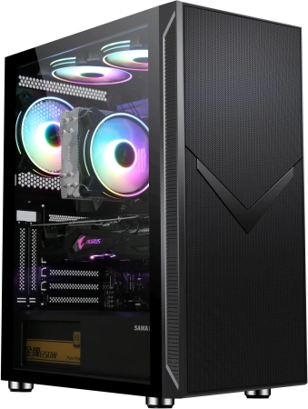 Корпус Accord 3501 черный без БП ATX 2xUSB2.0 1xUSB3.0 1xUSB3.1 audio bott PSU