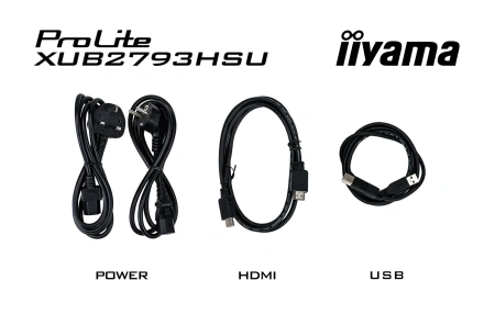 Монитор Iiyama 27" ProLite XUB2793HSU-B6 черный IPS LED 1ms 16:9 HDMI M/M матовая HAS Piv 250cd 178гр/178гр 1920x1080 100Hz DP FHD USB 5.4кг