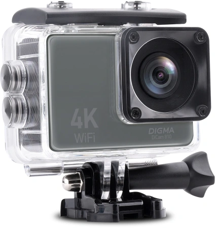 Экшн-камера Digma DiCam 810 серый