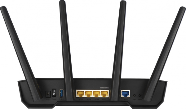 Роутер беспроводной Asus TUF-AX3000 AX3000 10/100/1000BASE-TX/4G ready черный
