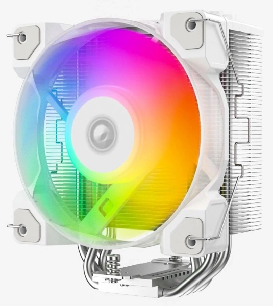 Устройство охлаждения(кулер) ID-Cooling SE-214-XT DF ARGB Soc-AM5/AM4/1200/1700/1851 белый 4-pin 31.5dB Al+Cu 180W 560gr Ret (SE-214-XT DF WHITE)