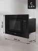 Микроволновая печь Lex BIMO 20.02 20л. 700Вт черный (встраиваемая)