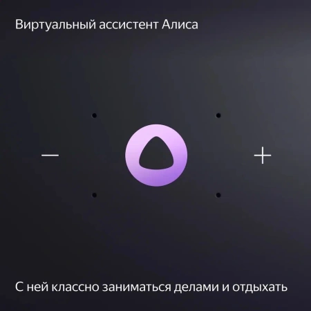 Умная колонка Yandex Станция Миди YNDX-00054BLK голос.п.:Алиса черный 24W 1.0 BT/Wi-Fi 10м