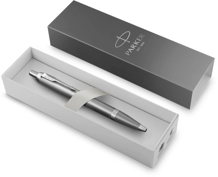 Ручка шариков. Parker IM Writing Rituals K331 (2203898) серый M син. черн. подар.кор.