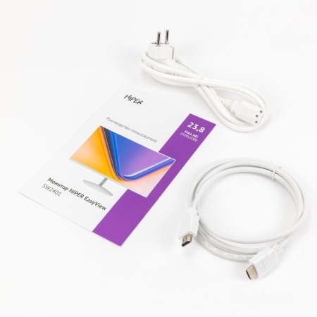 Монитор Hiper 23.8" EasyView FH2403 черный IPS LED 5ms 16:9 HDMI M/M матовая 1000:1 250cd 178гр/178гр 1920x1080 75Hz VGA DP FHD 3.3кг