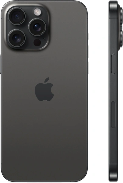 Смартфон Apple A3106 iPhone 15 Pro Max 512Gb черный титан моноблок 3G 4G 1Sim 6.7" 1290x2796 iOS 17 48Mpix 802.11 a/b/g/n/ac/ax NFC GPS Protect