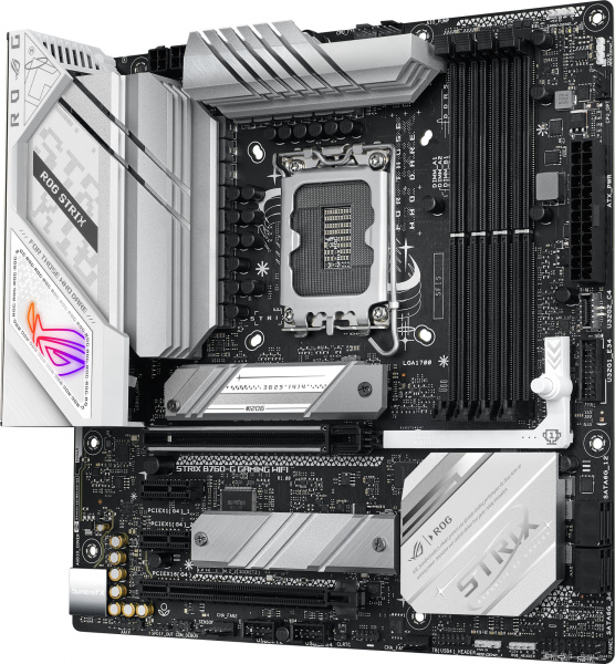 Материнская плата Asus ROG STRIX B760-G GAMING WIFI Soc-1700 Intel B760 4xDDR5 mATX AC`97 8ch(7.1) 2