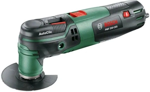 Многофункциональный инструмент Bosch PMF 250 CES + кейс 250Вт зеленый/черный (0603102100)