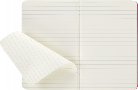 Блокнот Moleskine CAHIER JOURNAL CH011D17 Pocket 90x140мм обложка картон 64стр. линейка розовый неон (3шт)