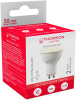 Лампа светодиодная Thomson TH-B2053 8Вт цок.:GU10 полусф. 220B 3000K св.свеч.бел.теп. MR16 (упак.:1шт)