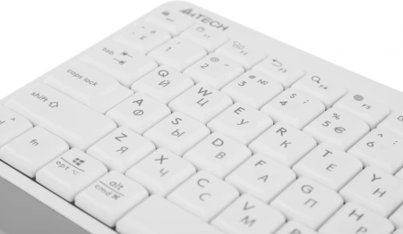 Клавиатура A4Tech Fstyler FBK11 белый/серый USB беспроводная BT/Radio slim (FBK11 WHITE)