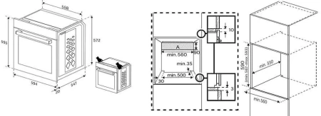 Духовой шкаф Электрический Indesit IFE 3644 J IX нержавеющая сталь