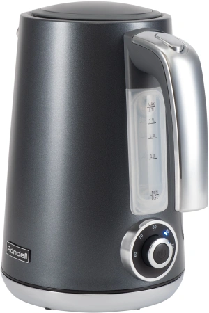 Чайник электрический Rondell 1002-RE-01 1.7л. 2200Вт черный корпус: металл (RDE-1002)