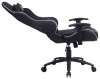 Кресло игровое Cactus CS-CHR-030BLS черный/серебристый эко.кожа с подголов. крестов. сталь