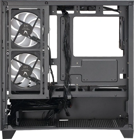 Корпус Formula Crystal Z1M черный без БП mATX 7x120mm 1xUSB2.0 1xUSB3.0 audio bott PSU