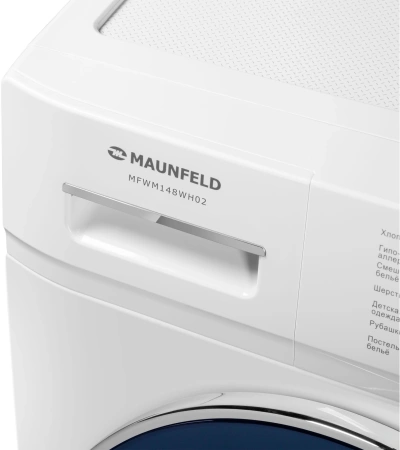 Стиральная машина Maunfeld MFWM148WH02 класс: A+++ загр.фронтальная макс.:8кг белый инвертер