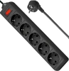 Сетевой фильтр Defender ES 3м (5 розеток) черный (коробка)