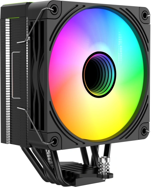 Устройство охлаждения(кулер) Bloody BD-AC205-ARGB1 ARGB Soc-AM5/AM4/1151/1200/2066/1700 черный 4-pin 14-26dB Al+Cu LCD 205W 513gr Ret (BD-AC205-ARGB1-BK)