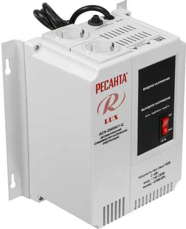 Стабилизатор напряжения Ресанта АСН-2000Н/1-Ц однофазный серый (63/6/15)