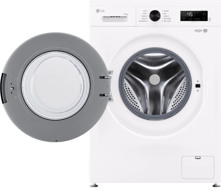 Стиральная машина LG F2Y1WS6W класс: A загр.фронтальная макс.:6.5кг белый инвертер