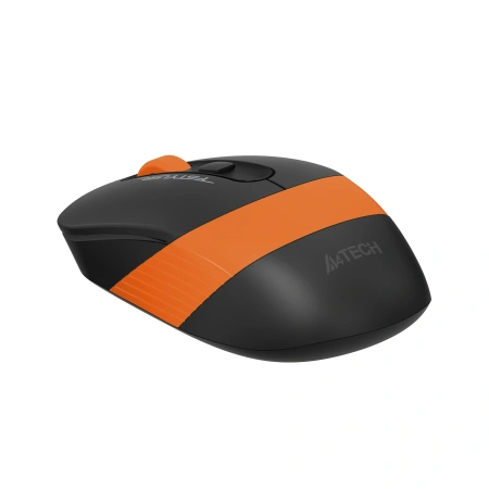 Мышь A4Tech Fstyler FG10 черный/оранжевый оптическая (2000dpi) беспроводная USB (4but)