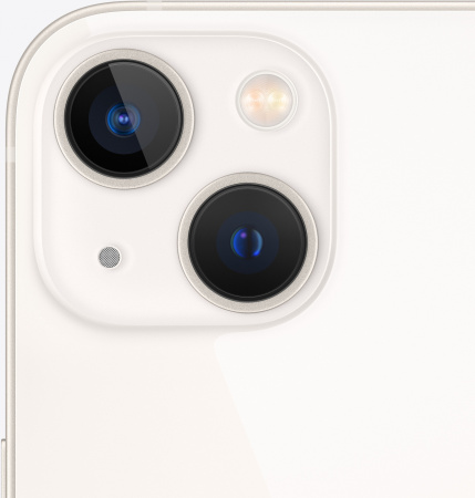 Смартфон Apple A2633 iPhone 13 128Gb 4Gb сияющая звезда моноблок 3G 4G 1Sim 6.1" 1170x2532 iOS 16 12Mpix 802.11 a/b/g/n/ac/ax NFC GPS GSM900/1800 GSM1900 TouchSc Protect