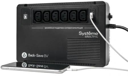 Источник бесперебойного питания Systeme Electriс BV BVSE600I 360Вт 600ВА черный