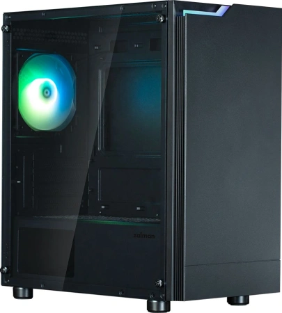 Корпус Zalman ZM-T4 Plus черный без БП mATX 6x120mm 1x140mm 1xUSB2.0 2xUSB3.0 audio bott PSU